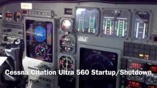 Cessna Citation Ultra 560 StartupShutdown [upl. by Corwin]