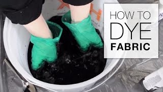 How to Dye Fabric Immersion Dye Technique Tutorial [upl. by Yral]