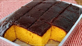 BOLO DE CENOURA FOFINHO E COM CASQUINHA DE CHOCOLATE [upl. by Camilla569]