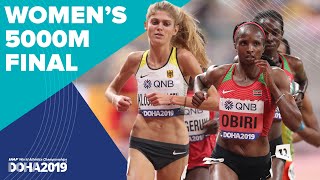 Womens 5000m Final  World Athletics Championships Doha 2019 [upl. by Gibe]