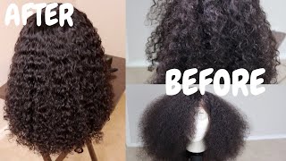 How to Wash amp Condition A Curly Hair Wig  Amazon Wig [upl. by Finnegan874]