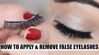 नकली पलकें लगाने और छुटाने का सबसे आसान तरीका How To Apply amp Remove False Eyelashes Hindi [upl. by Berkeley252]