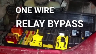 HOW TO Bypass A Relay Using One Wire [upl. by Nosneh]