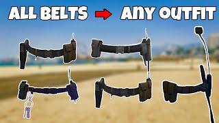 How To Get EVERY BELT on Any Outfit Glitch In GTA 5 Online 167 NO TRANSFER GET Cop belt amp MORE [upl. by Nahtahoj]