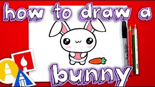 How To Draw The Cutest Easter Bunny [upl. by Ocirederf]