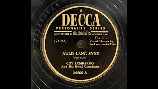 AULD LANG SYNE  GUY LOMBARDO  1947 Version [upl. by Mapes]