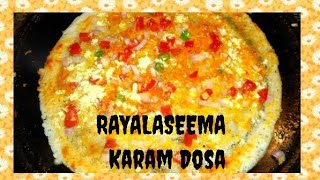 kadapa Special Karam Dosa dosa karamdosa dosa [upl. by Ellenej656]