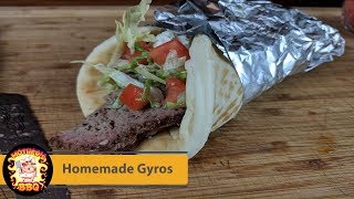 Homemade Greek Gyros with Tzatziki Recipe  Pit Barrel Cooker [upl. by Damahom]