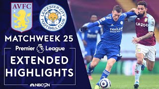 Aston Villa v Leicester City  PREMIER LEAGUE HIGHLIGHTS  2212021  NBC Sports [upl. by Norraf]