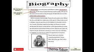 Writing Writing a biography [upl. by Cortie]