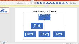 Organigramm mit PowerPoint erstellen [upl. by Wivinah]