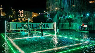 RELIVE  Volleyball ON the Ljubljanica River [upl. by Livvie]