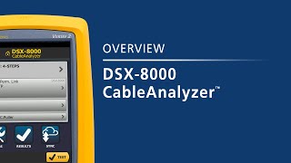 Introducing the DSX8000 CableAnalyzer by Fluke Networks [upl. by Nauwtna]