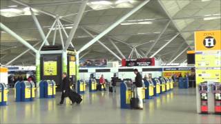 London Stansted Airport check in and departures area [upl. by Deuno183]