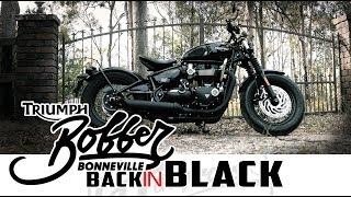 Triumph Bobber Black Test Ride Review [upl. by Okimik999]