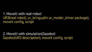 Universal Robot How to use UR3 using ROS with Moveit [upl. by Kristine]