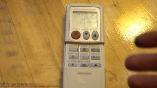 Air conditioner remote control heat and cool modes info Mitsubishi [upl. by Jori743]