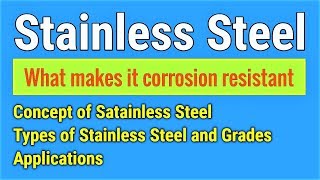 English Stainless Steel SS  Basic concept Classification Grades and Applications [upl. by Hakym71]