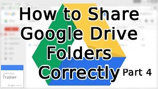 Tutorial How to Share Google Drive Folders and Share Permissions 2015 [upl. by Paluas43]