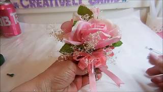 Easy Corsage Tutorial [upl. by Enialem]