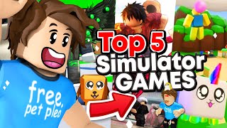 Top 5 SIMULATORS Of 2020 in Roblox [upl. by Jahdal616]