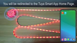 How to connect our JESLED WiFi LED Strip Light with the Tuya Smart App [upl. by Aubarta]