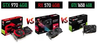 RX 570 vs GTX 970 vs GTX 1650  i5 9400F  Gaming Comparison [upl. by Irpac]