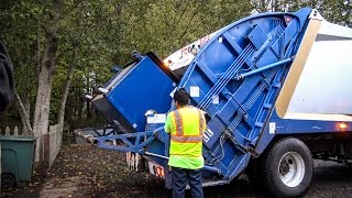 International 4900  McNeilus Standard Rear Load Garbage Truck [upl. by Rramo]