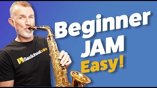 Easy Saxophone Jam for Absolute Beginners [upl. by Gilus19]