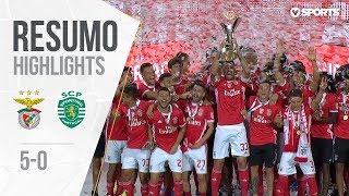 Highlights  Resumo Benfica 50 Sporting Supertaça Cândido de Oliveira [upl. by Ariec244]