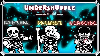 Undershuffle  Sans Battle  UNDERTALE Fangame  All Routes  Extra [upl. by Hackett]