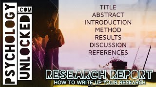 How To Write A Research Report  Research Methods [upl. by Ymarej398]