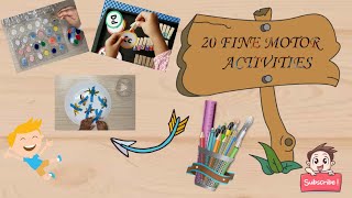 20 Fine Motor Activities for Preschool Kids [upl. by Winona]