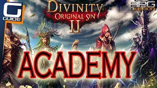 DIVINITY ORIGINAL SIN 2  Academy Walkthrough Library Hidden Arena Barrier Puzzle [upl. by Nibas272]