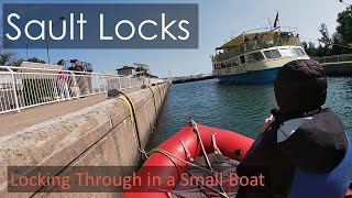 The Soo Locks  Locking Through in a Small Boat [upl. by Corron]