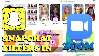 How To Add Snapchat Filters To Zoom Tutorial  Get Snapchat effects in Zoom meetings [upl. by Atiugram689]