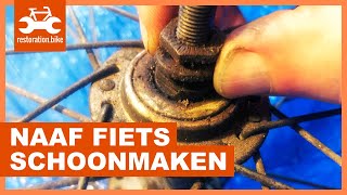 Naaf fiets schoonmaken [upl. by Norabel831]