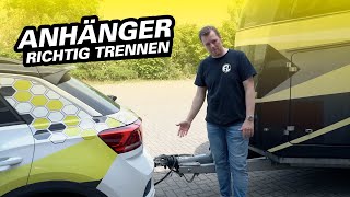 Anhänger richtig trennen TippsampTricks  Fahrschule Lindemann [upl. by Marleah]