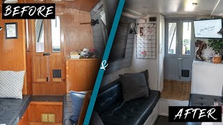 BEFORE AND AFTER NARROWBOAT RENOVATIONS [upl. by Treble]