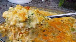 BROCCOLI CHEESE RICE CASSEROLE  Creamy Broccoli Cheese Rice Casserole Recipe [upl. by Tolmach]