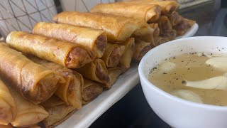 Delicious Homemade Lumpia Recipe with Banana Sauce [upl. by Langley851]