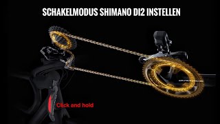 SCHAKELMODUS Shimano Di2 instellen 🔋  Fiets Tutorial 7 [upl. by Lehcnom]