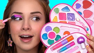 DOING My Makeup Using ONLY KIDS MAKEUP mega fail [upl. by Fowler]