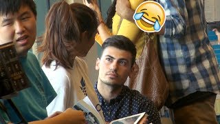 Awkwardly Staring at Strangers Prank MUST WATCH [upl. by Assenev681]