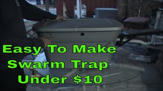 How To Build A Swarm Trap Cheap To Catch Free Honey Bees [upl. by Ahsataj549]