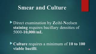 LAB DIAGNOSIS OF TUBERCULOSIS [upl. by Theadora]