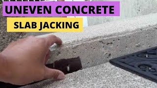 How To Raise Sunken Or Uneven Concrete Slab Jacking [upl. by Loris]