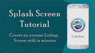 Android Splash Screen With Android Studio [upl. by Mallen]