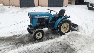 Micro tracteur mitsubishi déneigement [upl. by Analad]