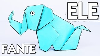 Cómo hacer un ELEFANTE de PAPEL  Origami [upl. by Enois]